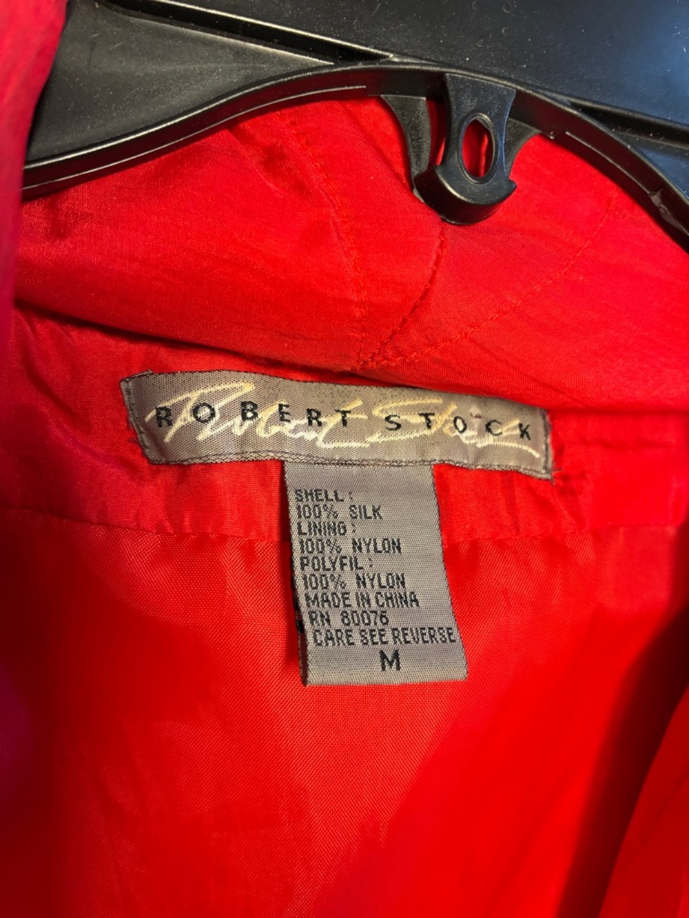 Bright Red Quilted Jacket - Picture 2 of 10